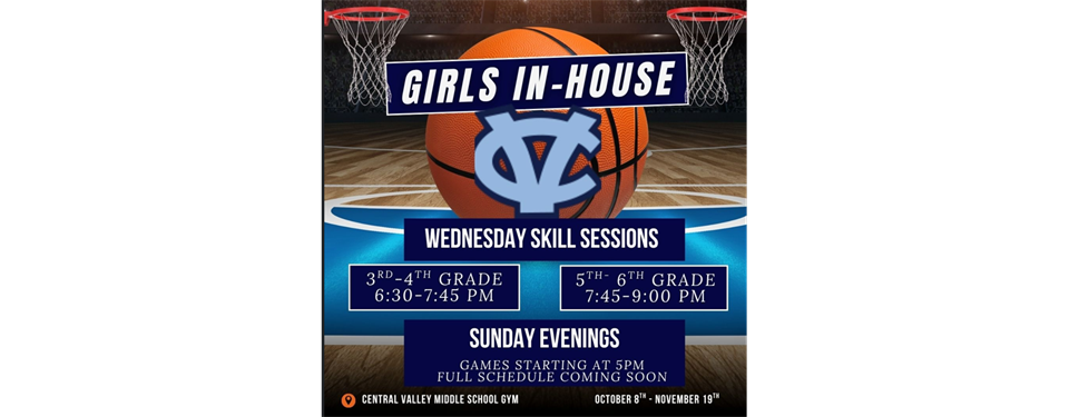 Girls In-House Starts 10/8/25